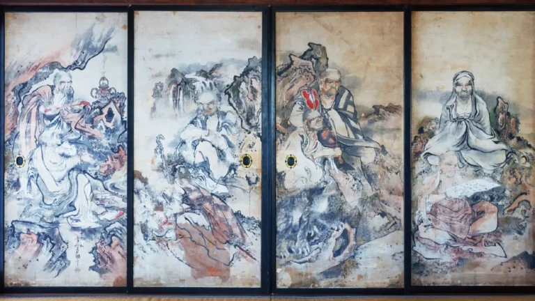 一六羅漢屏風（左側）